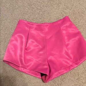 Zara High Waist Pink Women's Shorts